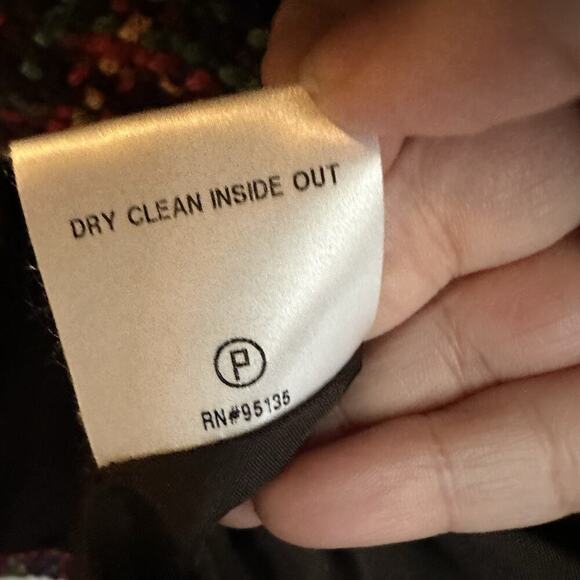 Lafayette 148 New York Wool Blend Multi Color Jacket Size 18w - Picture 6 of 7